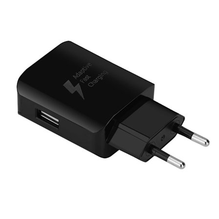 Universaali QC2.0 USB-pikalaturi 15W EU-pistoke 100-240V seinäadapteri musta