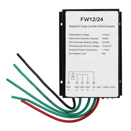 Vedenpitävä tuuliturbiinin lataussäädin aurinko-tuuli hybridigeneraattori 1000W LED-merkkivalolla