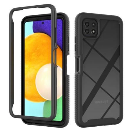 Shockproof Clear Hybrid Skal Samsung A22 5g - Svart Svart