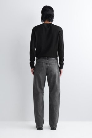 COS Men's Jeans Signature A Gamba Dritta in Nero