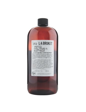 L:a Bruket 069 Refill Hand & Body Wash Lemongrass - Nude - 1000 ml