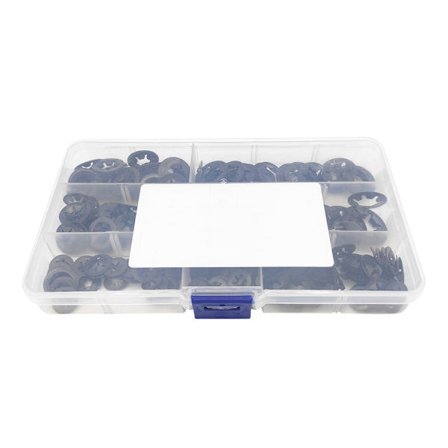 340 st Interna Tand Starlock Låsbrickor Fästelement Tryck Snabbklämma