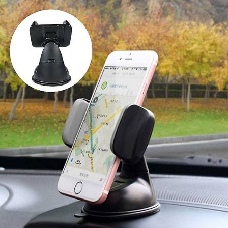 Universell bilhållare för mobiltelefoner, instrumentbräda, vindruta, 360 graders rotation