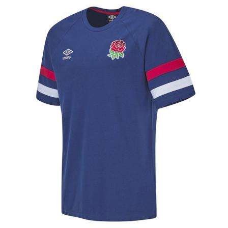 England Rugby Herr Klassisk Umbro Pique T-shirt Xl Marinblå/vit/lo