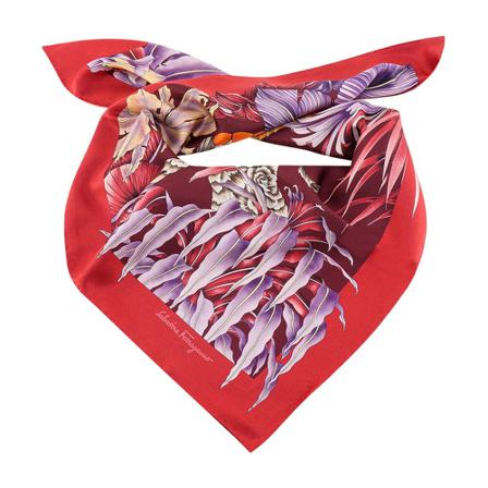 Salvatore Ferragamo, Scarf 310118756255 Czerwony, Kobieta, Rozmiar: ONE Size