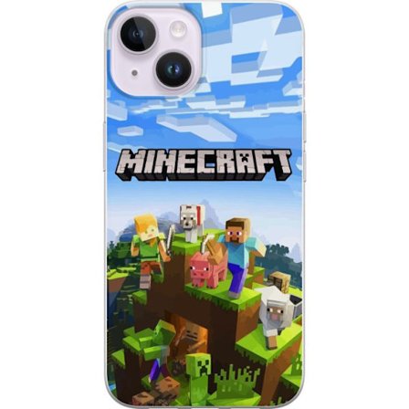 Kompatibel Mobilcover til Apple Apple iPhone 14 Minecraft Creeper blok pixel retro spil