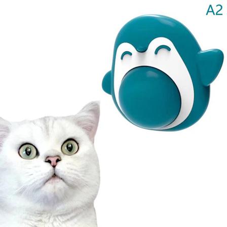 Pingvinformad Katt Kattmynta Leksaker Tar Bort Hårbollar 360 Roterande