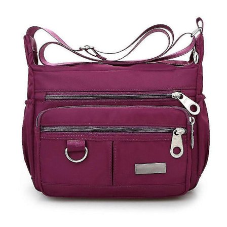 Vedenpitävä Messenger Crossbody -laukku naisille, olkalaukut useilla lokeroilla, käsilaukut lomamatkoille