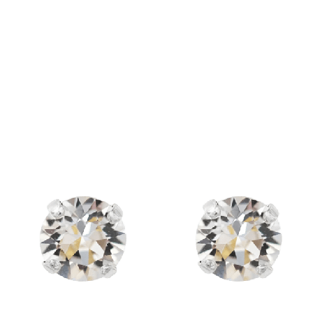 Caroline Svedbom Classic Stud Earrings Crystal Smycken & klockor Dam Silver ONESIZE