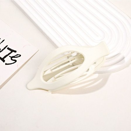 Duck Billed Hårklemmer Dame HVIT