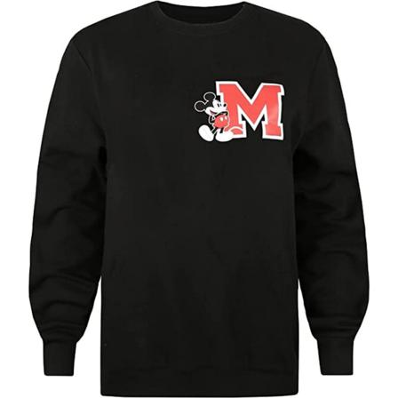 Disney Bröst För Dam/dam M Musse Pigg Sweatshirt S Svart/re