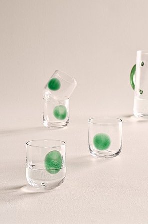 Jotex - Glas 4-pack Transparent/grön DART - Köp Dricksglas hos Jotex