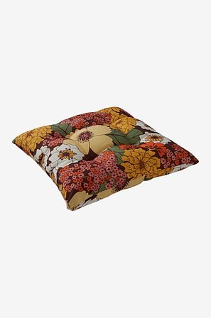 Jotex - Sitzbezug Gelb geblümt - MENTON - Kaufe Polster und Stuhlkissen bei Jotex