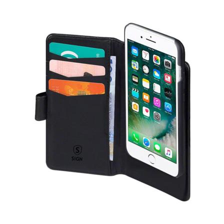 Sign Plånboksfodral 2-in-1 För Iphone 6 & 6s & 7&8 Plus Svart Black