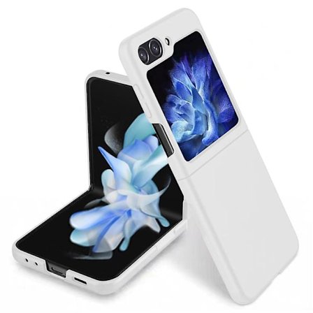 För Samsung Galaxy Z Flip5 5g Folding PC- phone case Ultratunnt, reptåligt gummibelagt cover