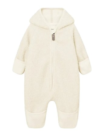 MINI A TURE Matadel Teddyfleece Jumpsuit. Grs - Cream - 68