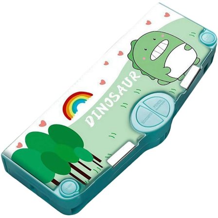 Jentenes Penal med Kalkulator og Blyantspisser, Multifunksjonell Oppbevaringsboks for Skrivesaker, Unik Skrivesaker Beste Gave til Skolestart for 