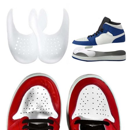 2-pack Skydd Mot Skoveck / Gångveck På Sneakers - Vit