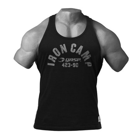 GASP Throwback Tank, Wash Black