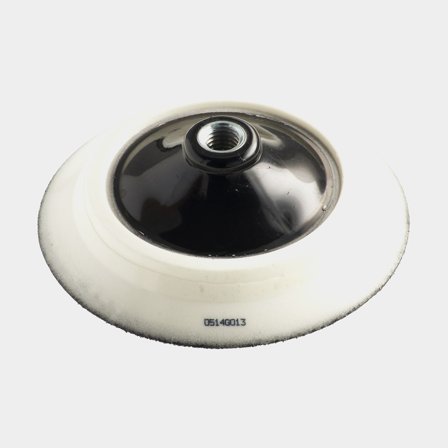 Plateau de support pour polisseuses Mirka Backing Pad, Ø135 mm, M14, doux, blanc