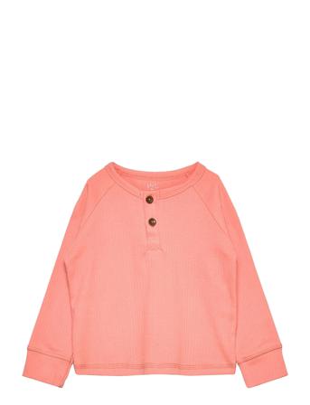 Rib Jersey T-Shirt Ls T-shirts Long-sleeved T-shirts Coral Copenhagen Colors