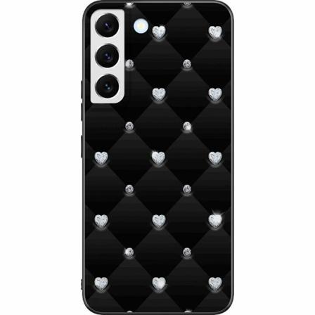 Samsung Galaxy S22+ 5g Svart Skal Diamant Hjärta