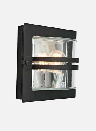 Bern 650 utelampe - sort/klar