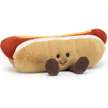Jellycat Amusable Hot Dog samlerplysdekoration
