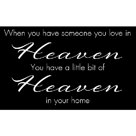 Väggord - Heaven STOR!