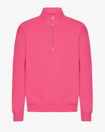 Organic Quarter Zip - Bubblegum Pink - Male - L