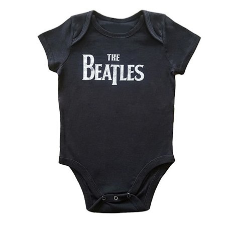 The Beatles Baby Drop T Logo Babygrow 24 Månader Svart