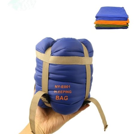 Outdoor Products Reise Camping Nylon Imitasjon Silke Bomull Sovepose Kontor Lunsj Sovepose Mini Sovepose blå