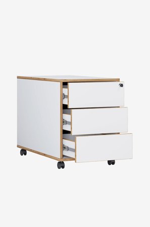 VCM - Mobil sokkel Salia 3 skuffer T 45 - Flerfarvet - Hylder & opbevaring - Fra Homeroom