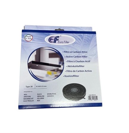 Eurofilter Typ 28 Kolfilter 240mm till AEG / Electrolux / Ikea