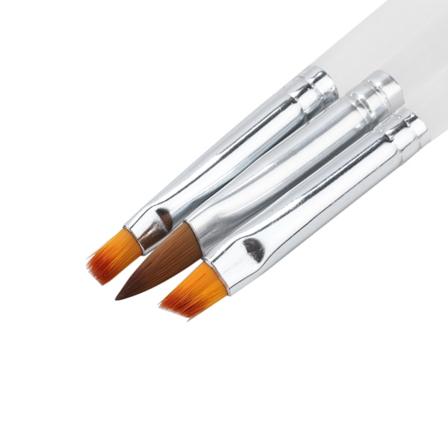 3 stk. Professionelt Neglekunst Pensel Sæt Manicure Værktøj Linjetegning Maleri Fototerapi Pen