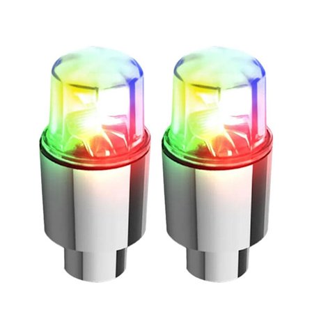 2 st LED-ventilkåpor för cykel, bil, motorcykel, hjul, däck, lampor