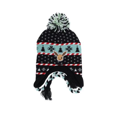 Difuzed - Svart pom Beanie - Pokémon Sherpa Beanie Black Pom @ Hatstore