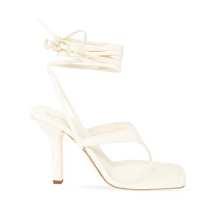 Paris Texas, ‘Iris’ heeled sandals Beige, Dames, Maat:38 EU,leer