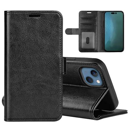 Wallet-fodral till iPhone 15 Plus - Svart