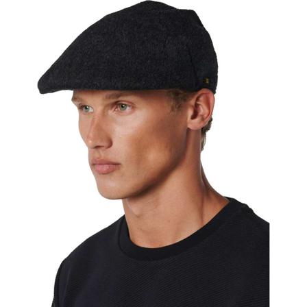 No Excess, Cap melange with wool black Zwart, Heren, Maat:ONE Size