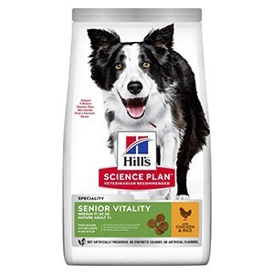 Hills SP Senior Dog 7+ Vitality, Medium Breed, Chicken - Dyrenes Butik
