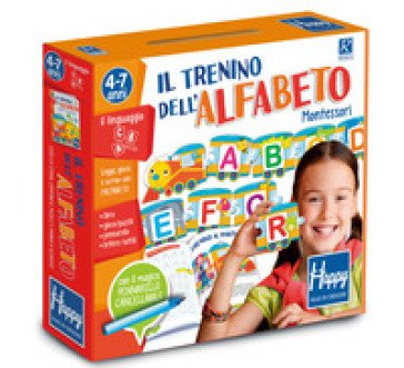 Il trenino dell'alfabeto Montessori. Happy. Ediz. illustrata. Con gadget Gabriella Santini