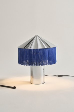 Jotex - REGENCY bordlampe Krom/blå - Kjøp Bordlamper hos Jotex