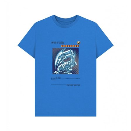 Yu-Gi-Oh! Unisex Vuxen Dragon Card T-Shirt XL Ljusblå