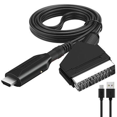 Scart Till HDMI omvandlare ljud video adapter