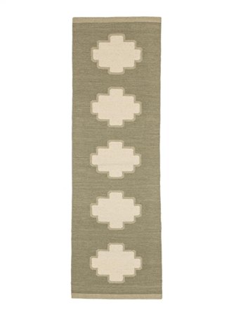 Gangloper 80X250 Tucson Vloerkleed - Groen/Licht Groen