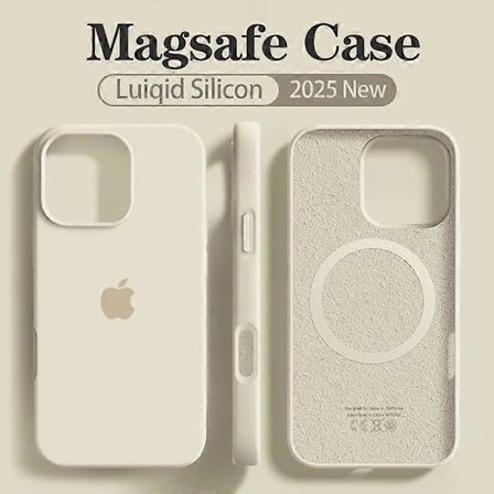 Original Magsafe flytende silikon mykt deksel for Apple iPhone 16 15 14 12 13 Pro Max trådløs lading med logo 16 magnetisk deksel(h})