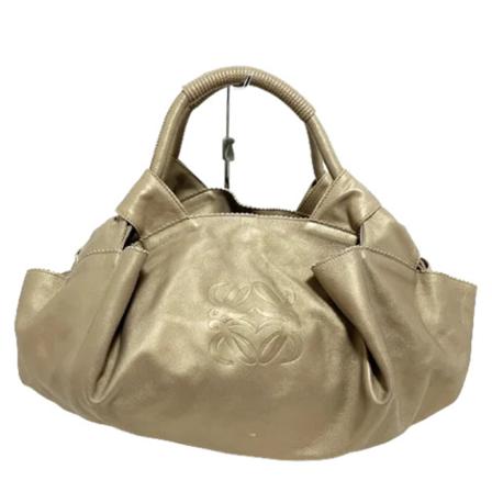 Loewe Pre-owned, Pre-owned Leather totes Beige, Dames, Maat:ONE Size