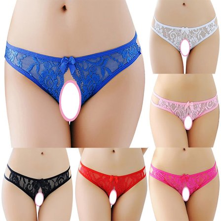 Sexy Blonde Åpen Skritt Røde Stringtruser - Perfet