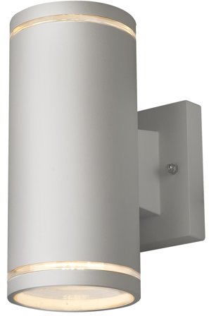 Westal Livali II Veggarmatur 185 x 100 mm, GU10 Sølv/aluminium, Belysning